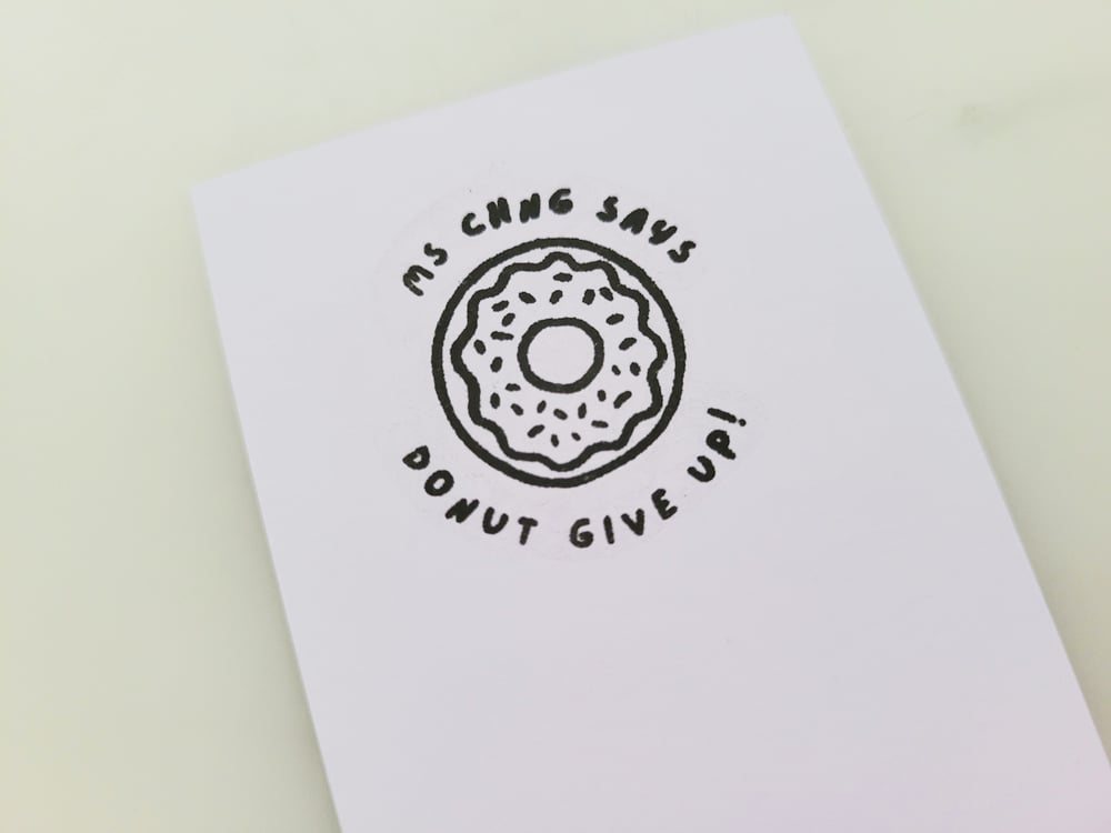 Donut Give Up Stamp