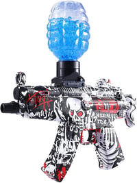 Electric Gel Ball Blaster MP-5 with Water Beads, Outdoor Activities Team Fun Game (Red)