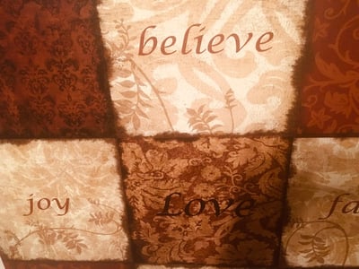 Image of BELIEVE FAITH LOVE JOY