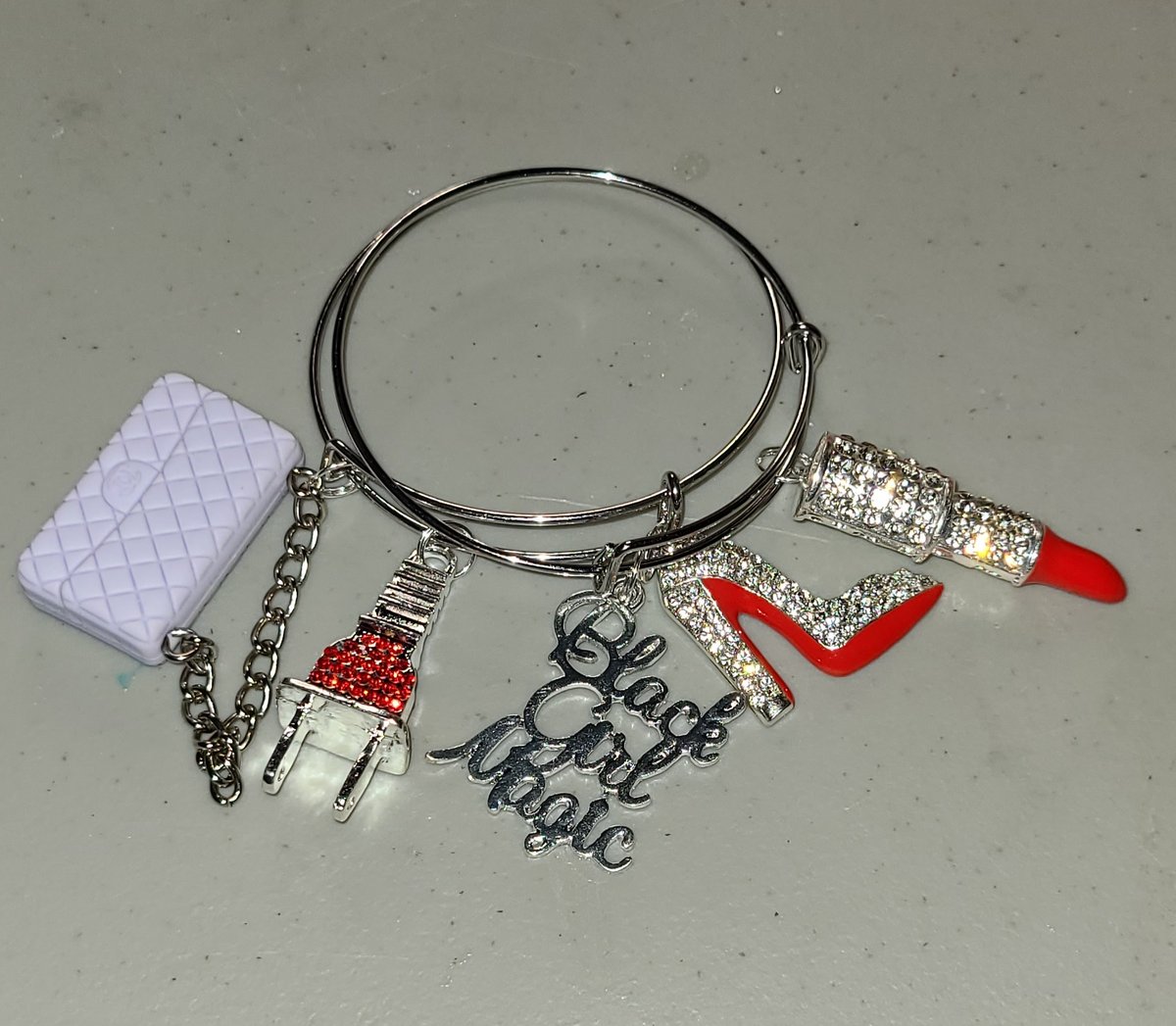 Image of Silver and Red Chanel
