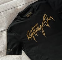 Image 1 of Melting Logo T-Shirt Black & Gold