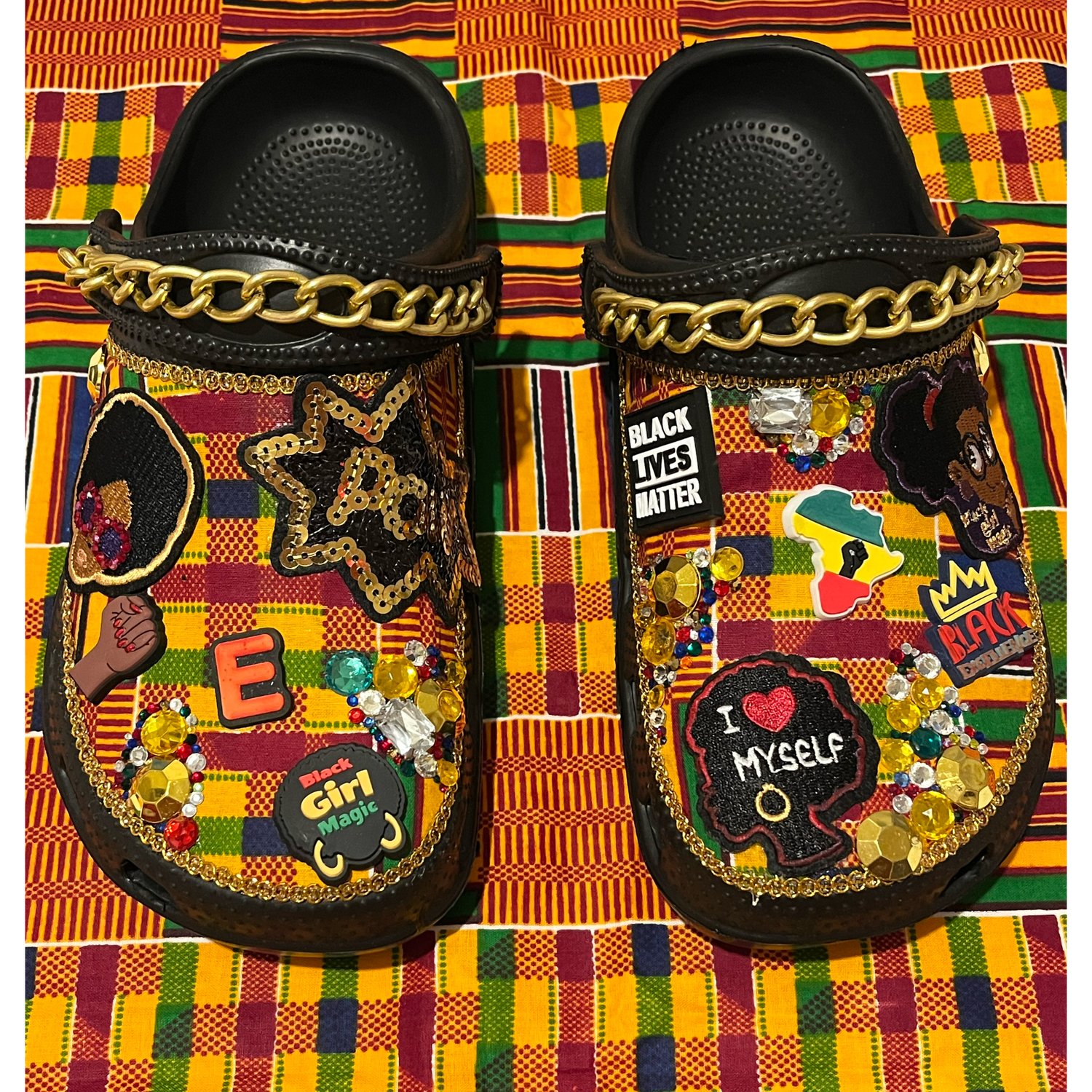 Image of Kente Crocs 