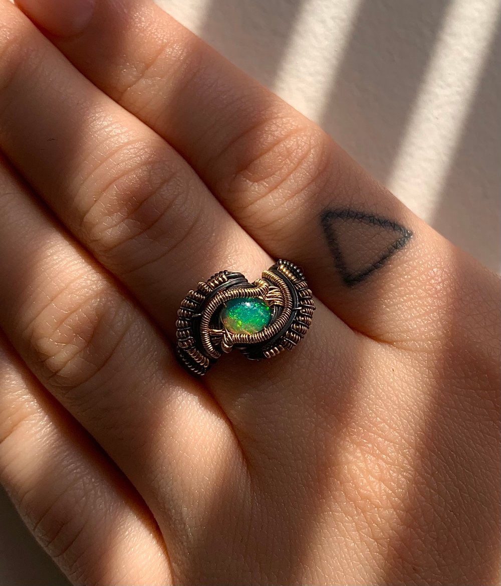 𖠺 SIZE 6 Opal Ring 𖠺