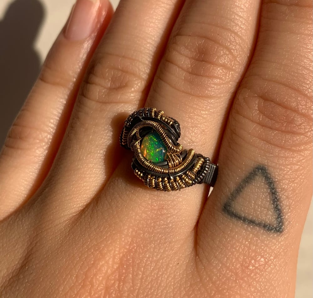 𖠺 SIZE 6 Opal Ring 𖠺