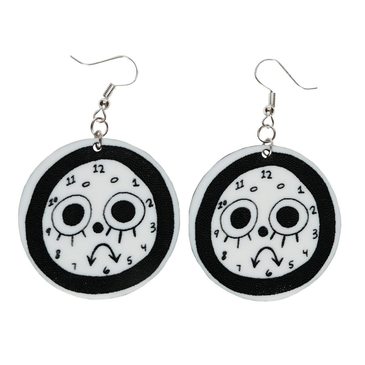 clock face earrings uninspired4ever