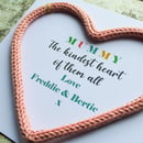 Image 2 of Personalised Mother's Day Heart Card