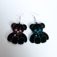 Image 3 of i no longer believe... bear earrings