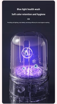 Image 14 of Mini Laundry Cup 1L Wireless Portable Underwear&Socks Automatic Washing Machine Rechargeable