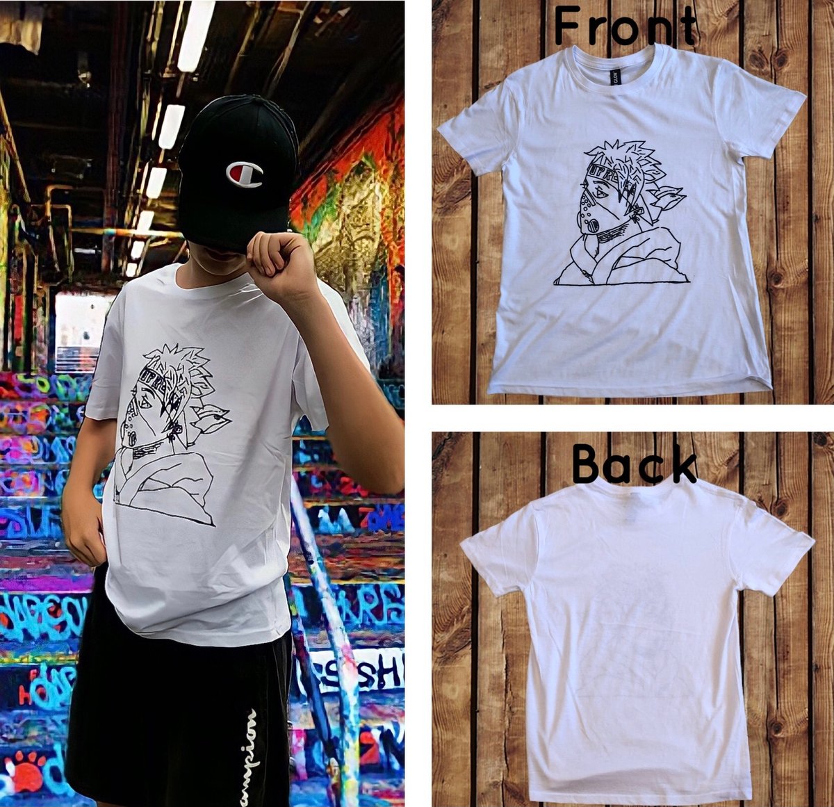 T shirt supreme kakashi hot sale