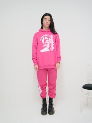 Image of SWEATPANTS Pink & White