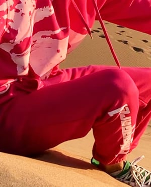 Image of SWEATPANTS Pink & White