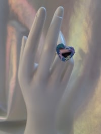 Image 2 of Light Blue Deco Cream rings