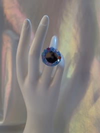 Image 3 of Light Blue Deco Cream rings