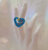 Image 3 of Ocean Blue Deco Glitter Gel rings