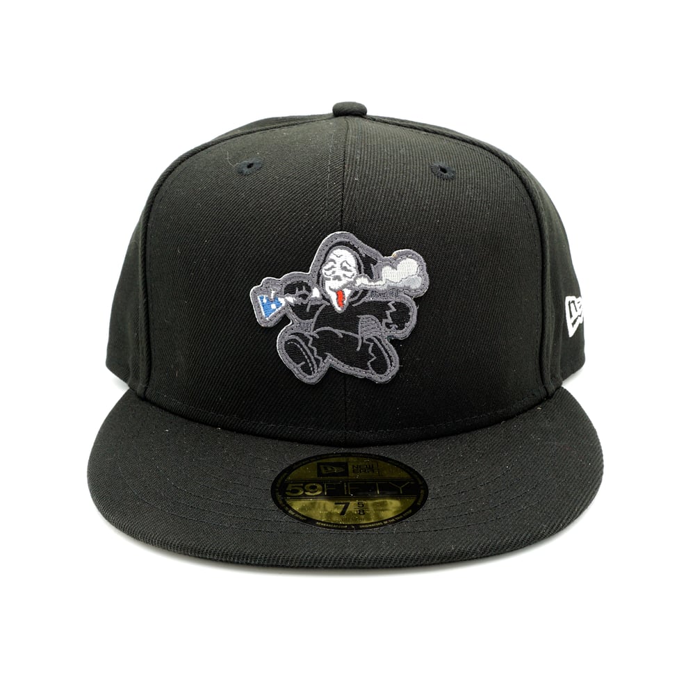 Stoned Face Custom Fitted - Black