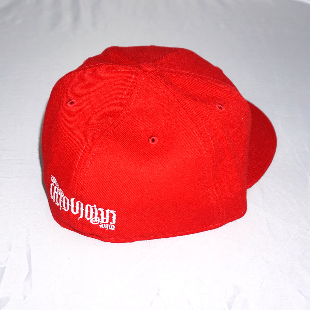 Stoned Face Custom Fitted - Red