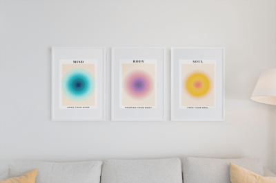 Image of Mind Body Soul Printable Artwork Set - Instant Digital Download