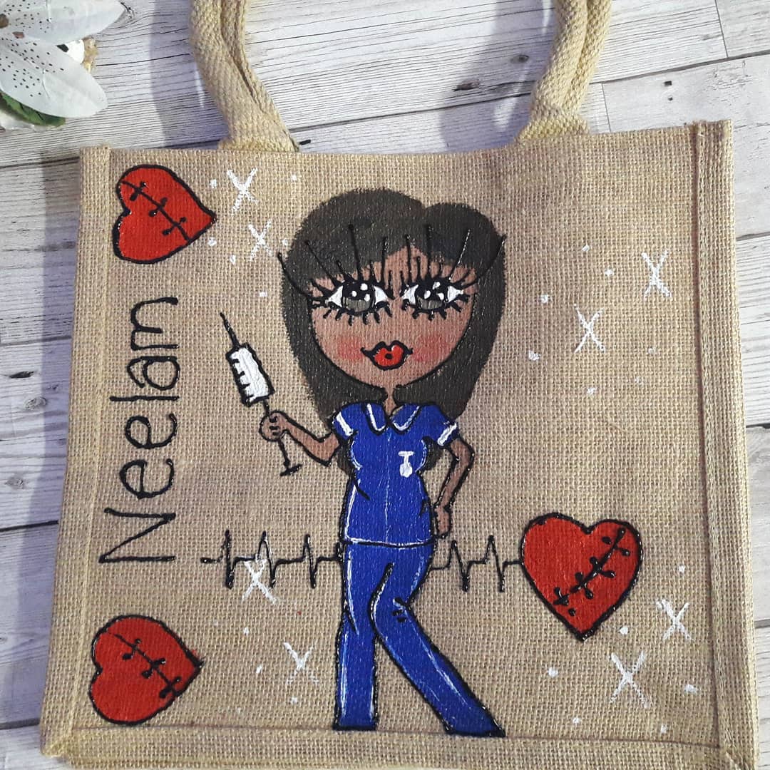 Personalised jute best sale bags for nurses