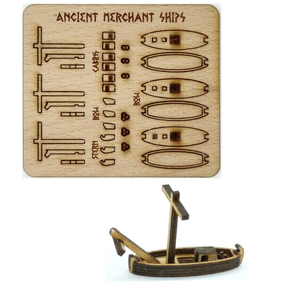 2mm scale Ancient Merchant Ships and Boats