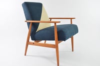 Image 1 of Fauteuil FOX bicolore géométrique