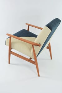 Image 2 of Fauteuil FOX bicolore géométrique