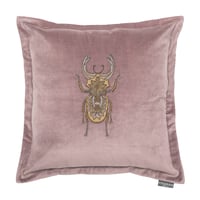 Image 1 of Bellatrix Embroidered Cushion - Heather 