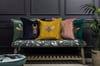Layla Embroidered Cushion - Teal