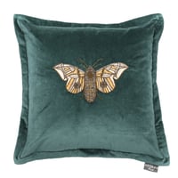 Image 1 of Luna Embroidered Cushion - Lake