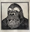 King Kong Portrait Block Print