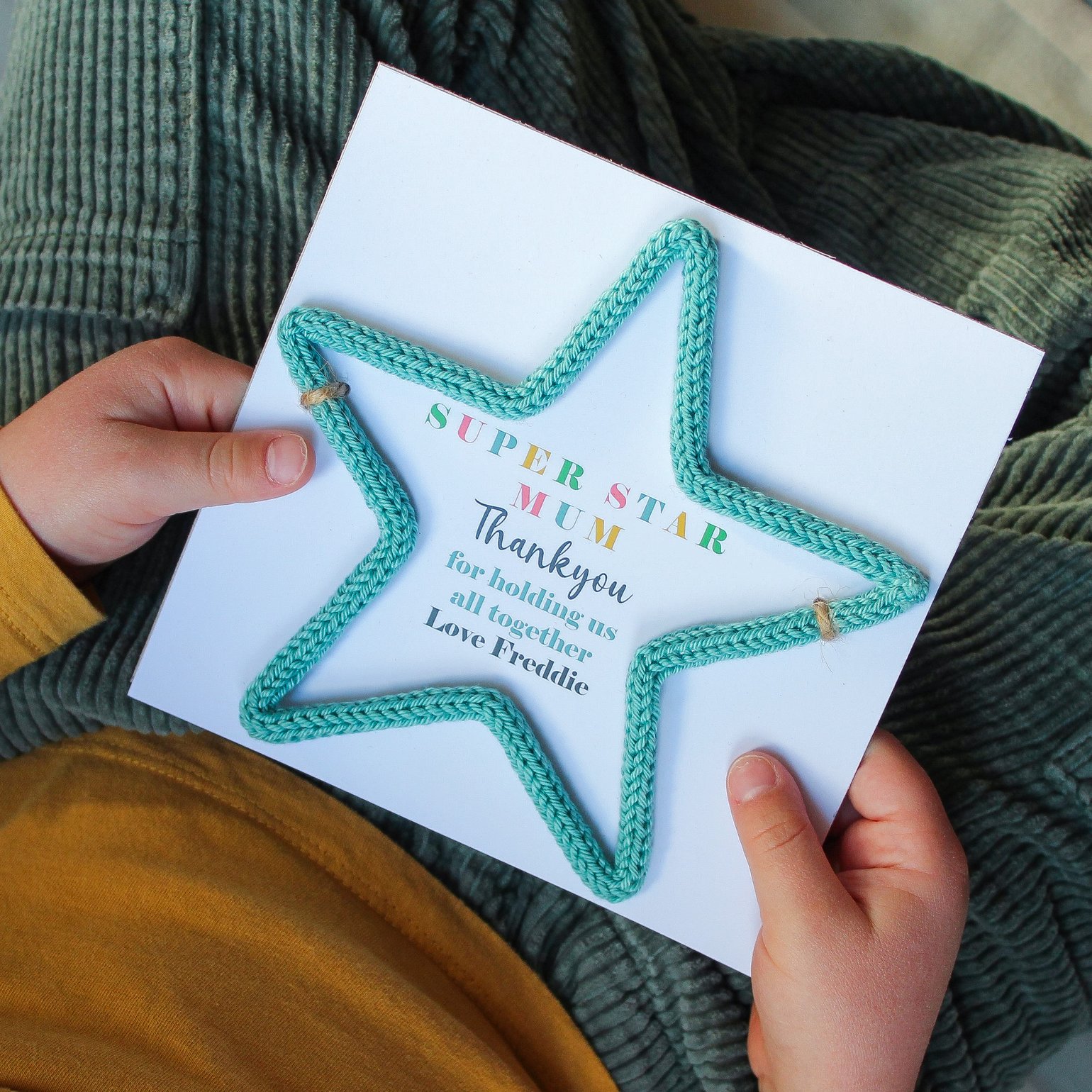 Image of Personalised Mother's Day Star Card