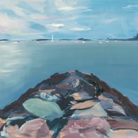 Print - Independence Rocks with Sailboat
