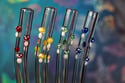 Sets of Mushroom Glass Drinking Straws