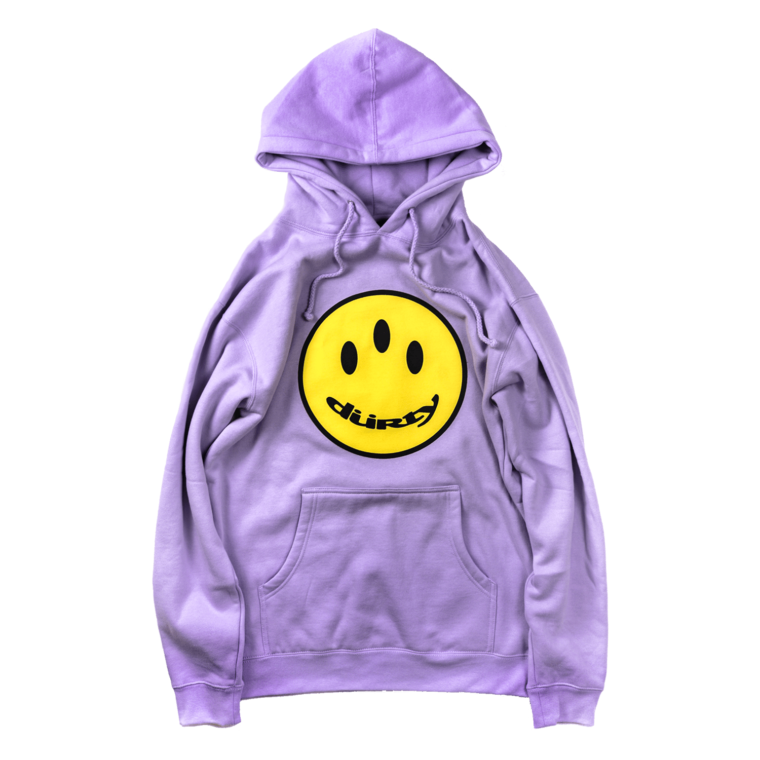 DÜRTY SMILEY HOODIE (LAVENDER)