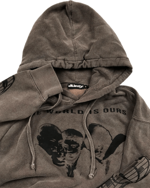 THE WORLD IS OURS HOODIE (CHOCOLATE)