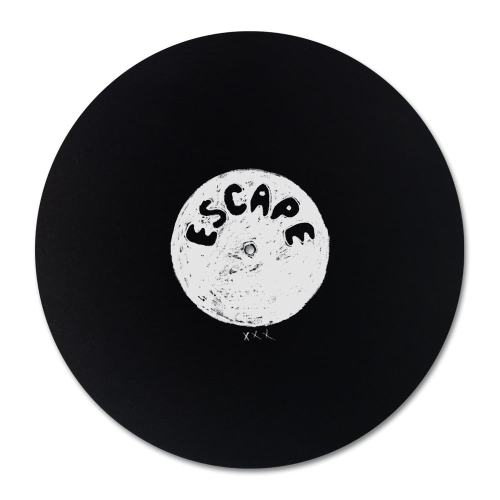 Image of Turntable Mat 12", Black - "ESCAPE "