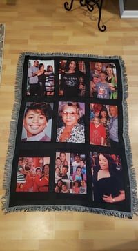 Image 1 of Custom 9 Panel Photo Blanket