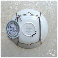 Image 2 of Over It! - Hand Painted Vintage Plate