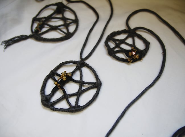 Handmade Pentagram Witchy Necklace by Nayia K.Rose