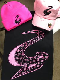 Image 1 of SB Puzzle Logo T-Shirt Black/Pink