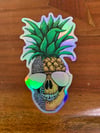 Pineapple Skull Sticker 