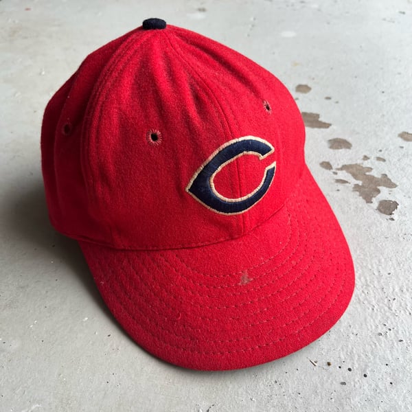 Image of *VINTAGE* Original 1965 Cleveland Indians Game worn cap