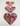 💌 Sent with Love ❤️- postage stamp hearts original artwork 