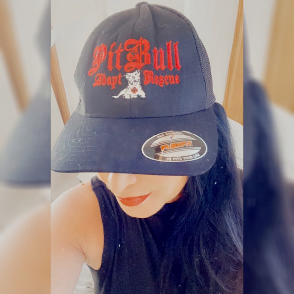 Pitbull Adopt Rescue Flexfit Hat