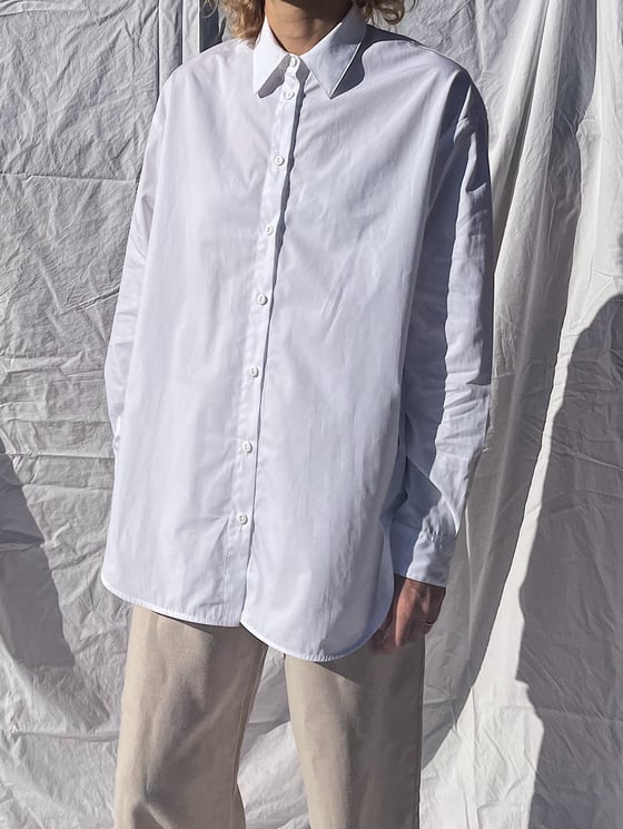 Image of NATI organic cotton white shirt IVORI