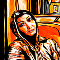 Image 2 of Leila dans le métro rétro - Original