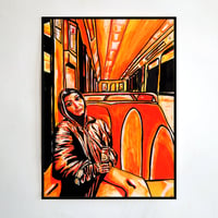 Image 4 of Leila dans le métro rétro - Original