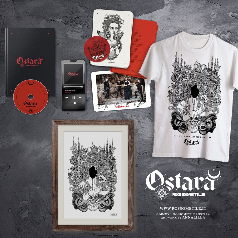 OSTARA - CD Box + T-shirt + Stampa "La mia ora più buia" 