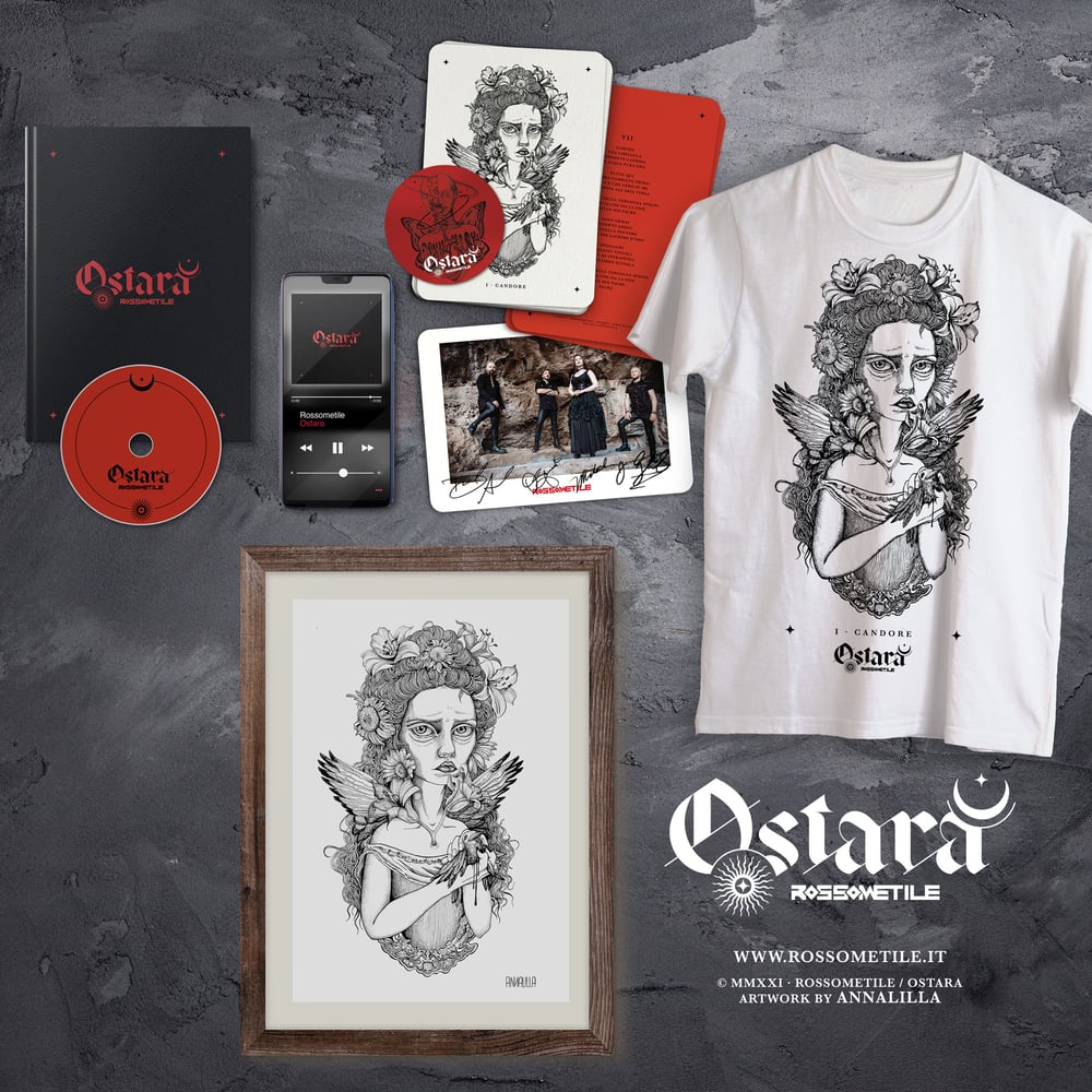 OSTARA - CD Box + T-shirt + Stampa "Candore" 
