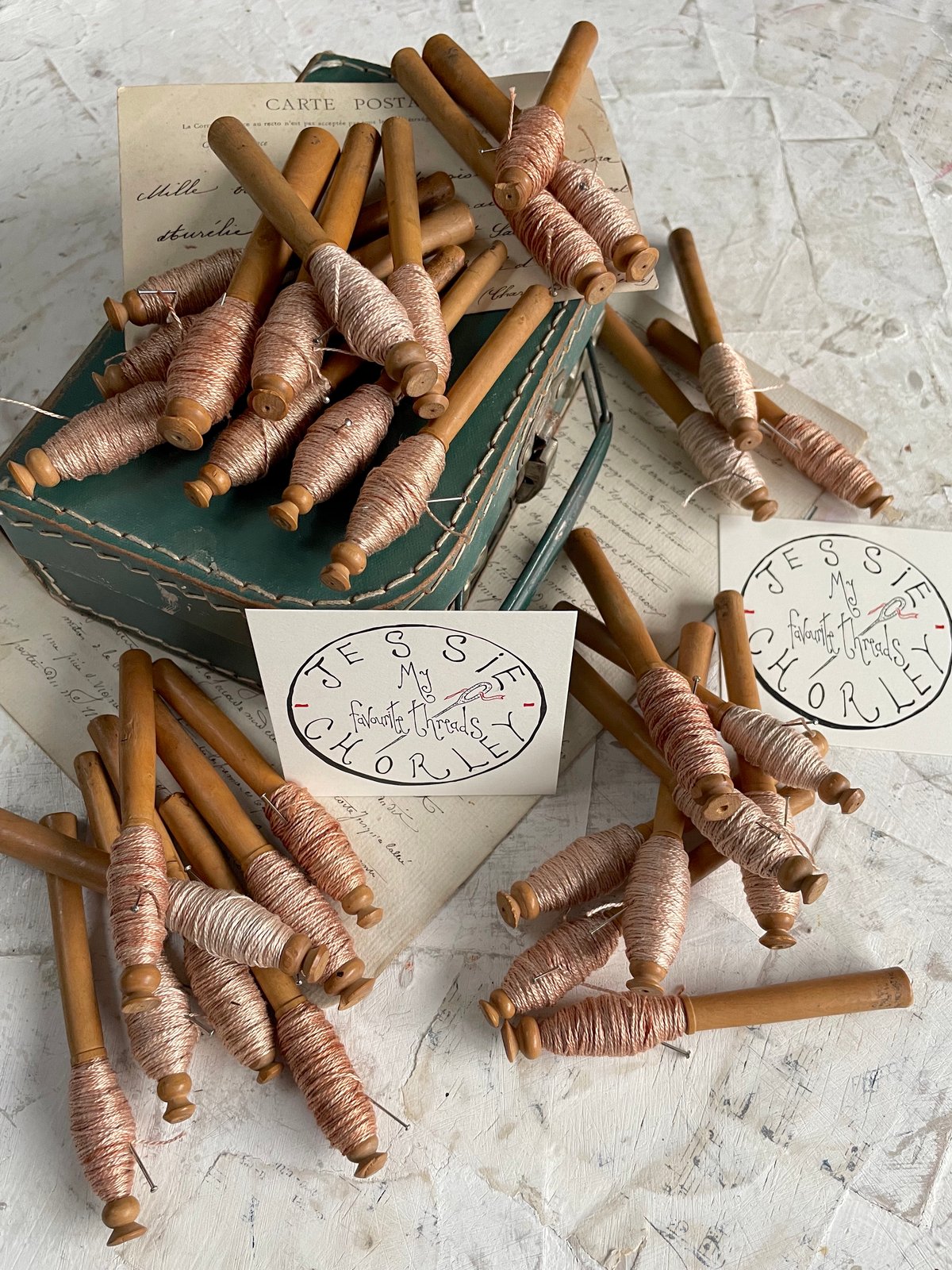Image of Avocado Dyed Embroidery Thread
