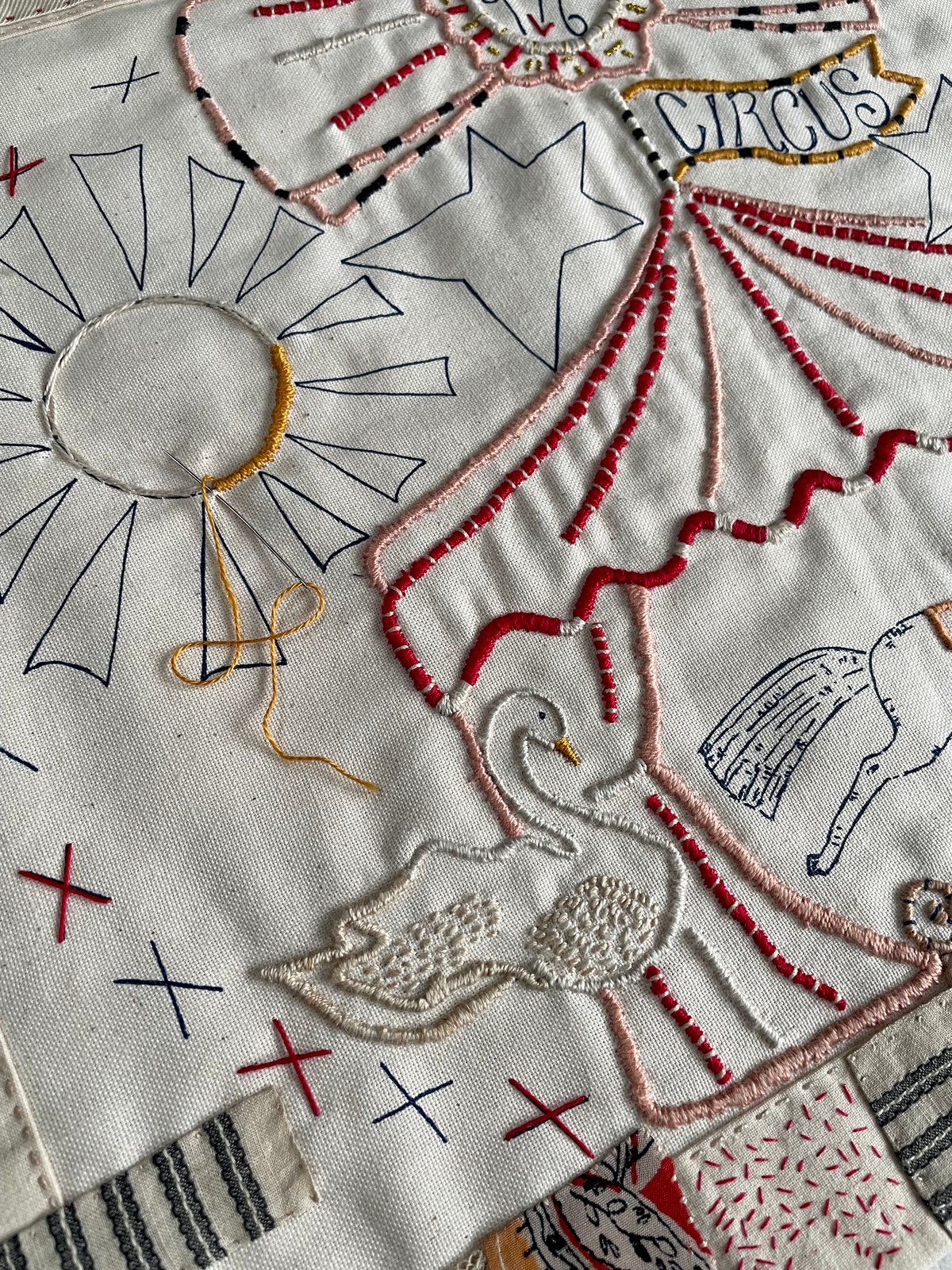 Image of Le Cirque Embroidery Template